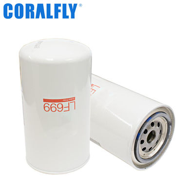 Filtro de óleo TS16949 dos motores de diesel Lf699 do caminhão Fleetguard