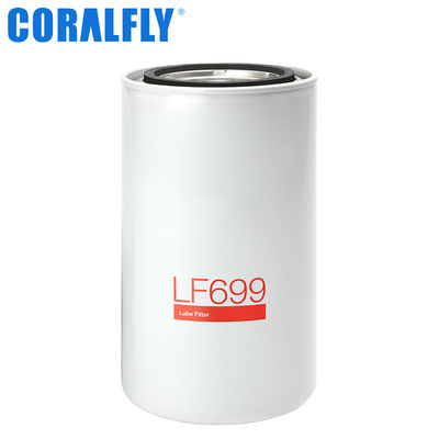 Filtro de óleo TS16949 dos motores de diesel Lf699 do caminhão Fleetguard