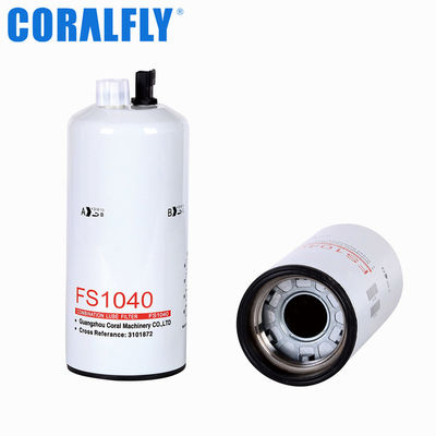 Filtro do separador de água do combustível de Fleetguard FS1040