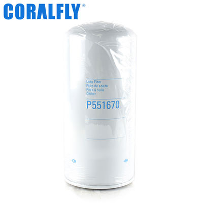 Trator P551670 para filtro de óleo CORALFLY para CUMMINS 3313279