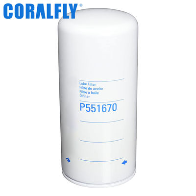 Trator P551670 para filtro de óleo CORALFLY para CUMMINS 3313279