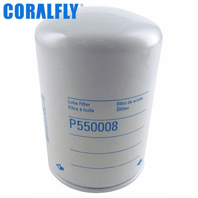 99,99% filtro de óleo diesel CORALFLY do filtro P550008 do trator da eficiência
