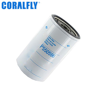 ISO9001 Filtro de óleo P550596 para motor CORALFLY