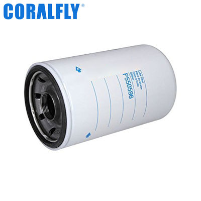 ISO9001 Filtro de óleo P550596 para motor CORALFLY