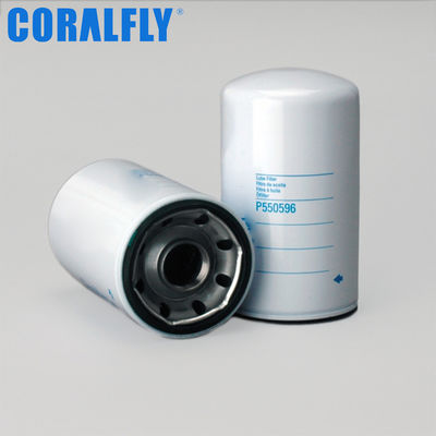 ISO9001 Filtro de óleo P550596 para motor CORALFLY