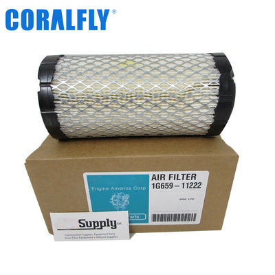 Filtro de ar 1G659-11222 de Kubota das peças de motor diesel