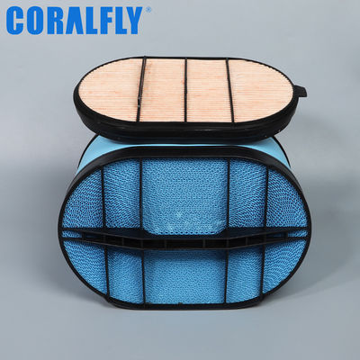 Peça de motor Obround preliminar do caminhão pesado de filtro de ar do caminhão de P643118 CORALFLY Powercore