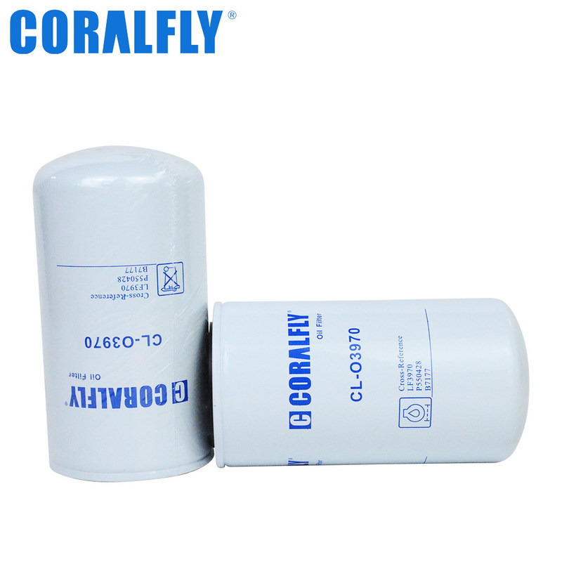 Filtro de óleo Lf3970 referência do filtro de óleo de um Fleetguard de 20 mícrons