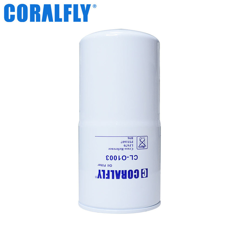 Filtro do líquido refrigerante do filtro de óleo lubrificante Lf670 de fluxo completo Fleetguard 21 mícrons