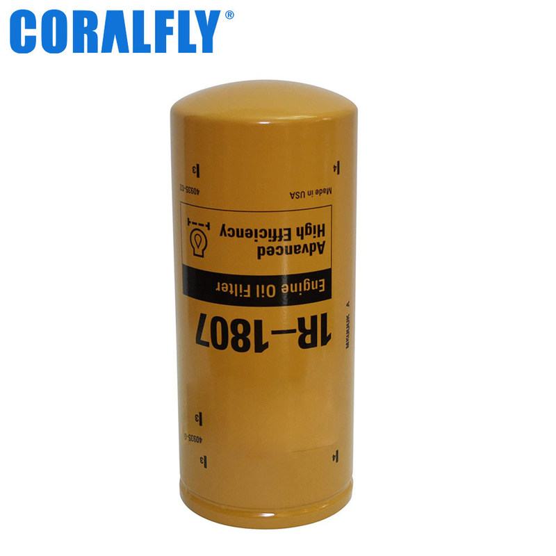 Filtro de óleo de Caterpillar da referência do motor diesel 1R1807 do caminhão 21 mícrons