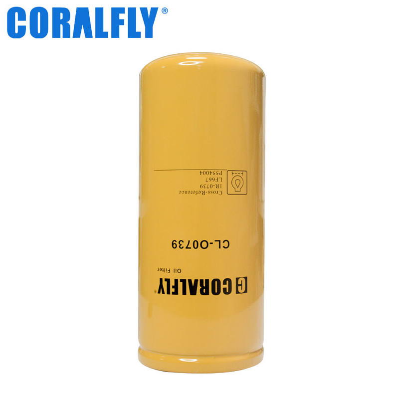 A rotação no estilo 1R0739 faz remissão recíproca o filtro de óleo de Caterpillar 4,25 polegadas