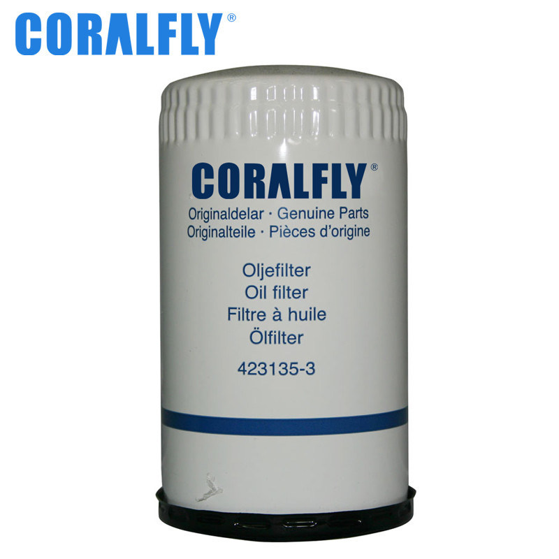Garantia do filtro de óleo de Engines 423135 3 CORALFLY da máquina escavadora 1 ano