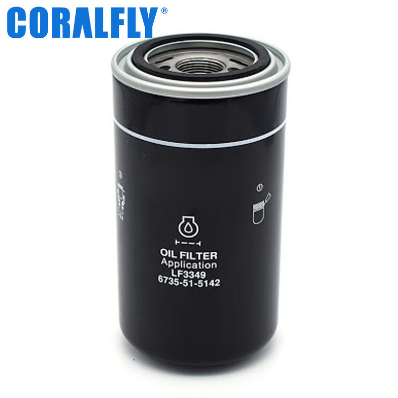 Comprimento 176mm filtro de óleo de 6736 51 5142 KOMATSU 23 mícrons
